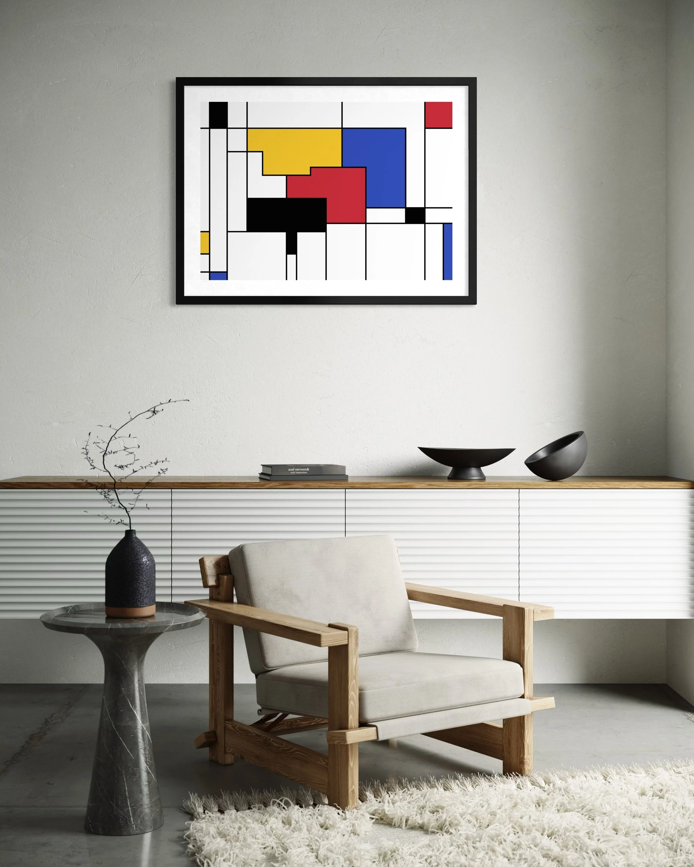 35 - Great Minds (Piet Mondrian) — Neurospicy Art by Linda